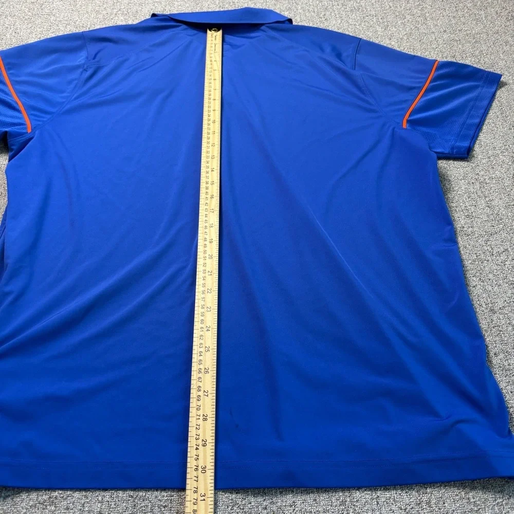 Nike Florida Gators Dri-Fit Polo Shirt‎ Mens 2XL Blue Orange Short Sleeve 32856X